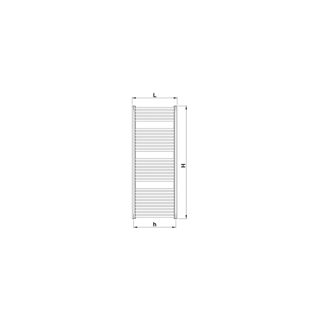 KORADO kopalniški radiator RONDO COMFORT, višina: 700 mm, širina: 450 mm