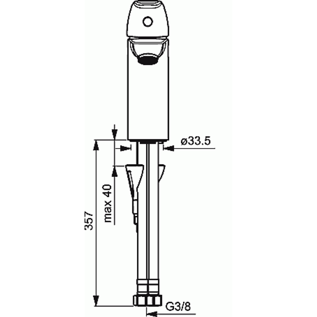 HANSA enoročna armatura za umivalnik Pinto XL (45012283)