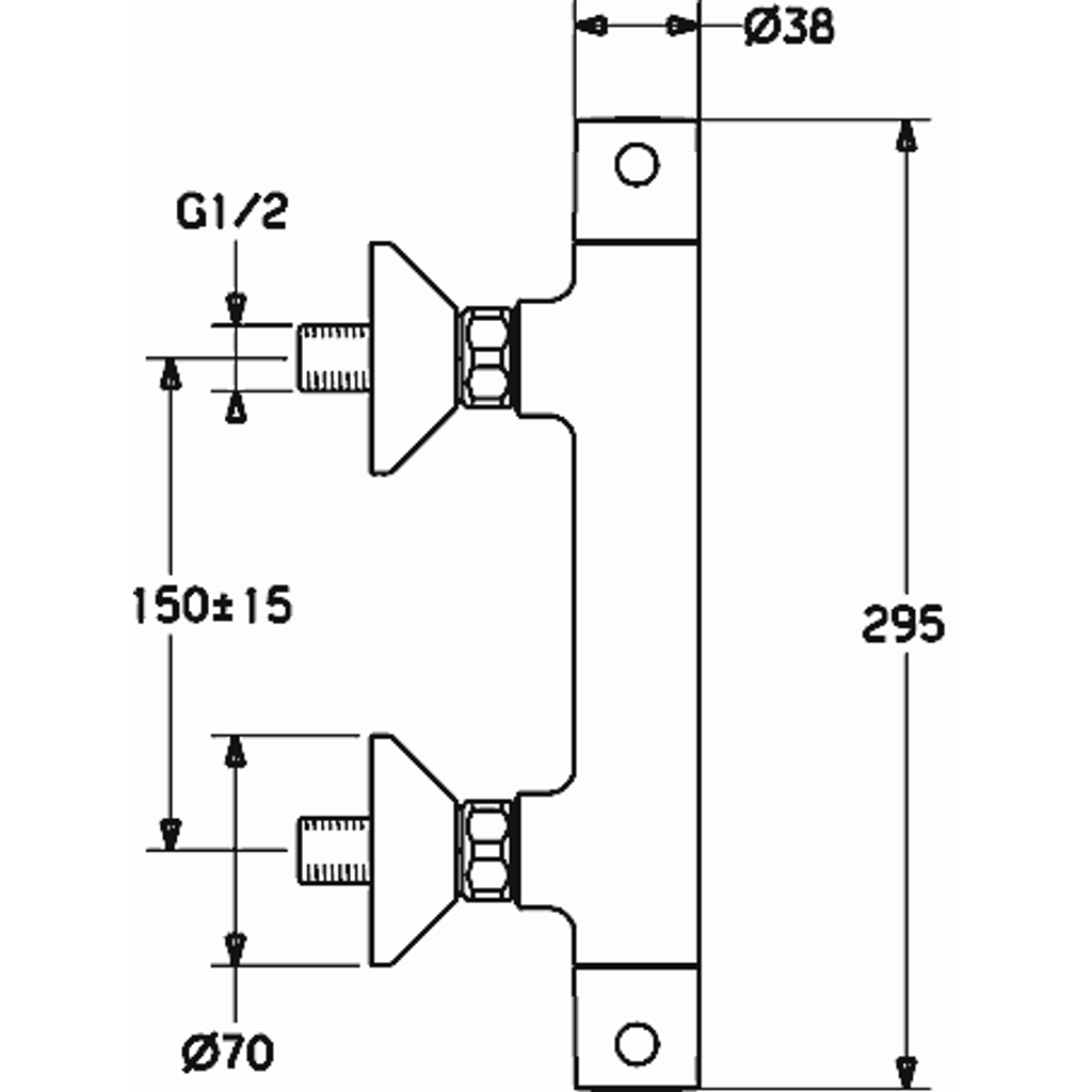 HANSA termostatska armatura za tuš Unita (58130101)