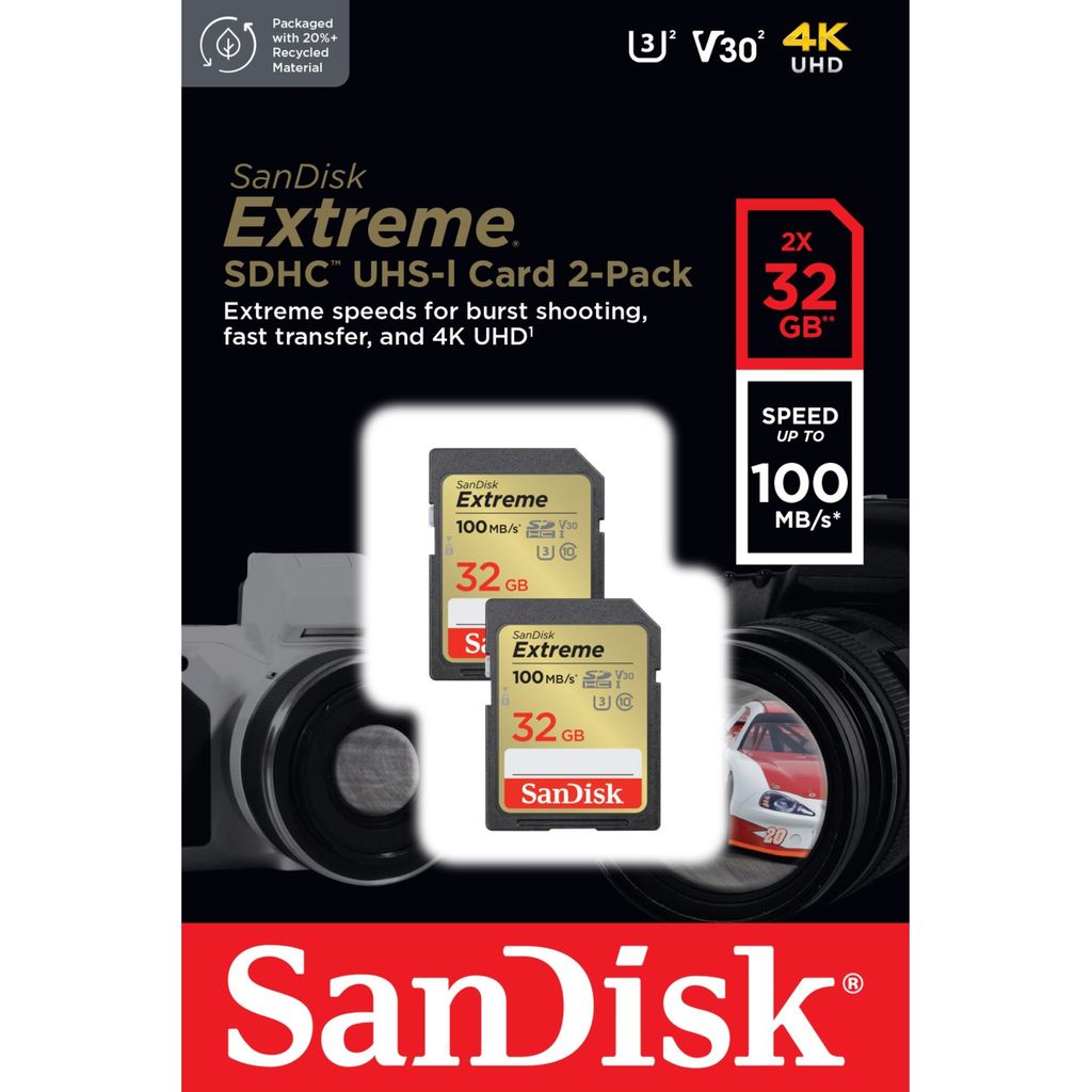 SANDISK spominska kartica Extreme 32GB SDHC spominska katica+ 1 leto RescuePRO