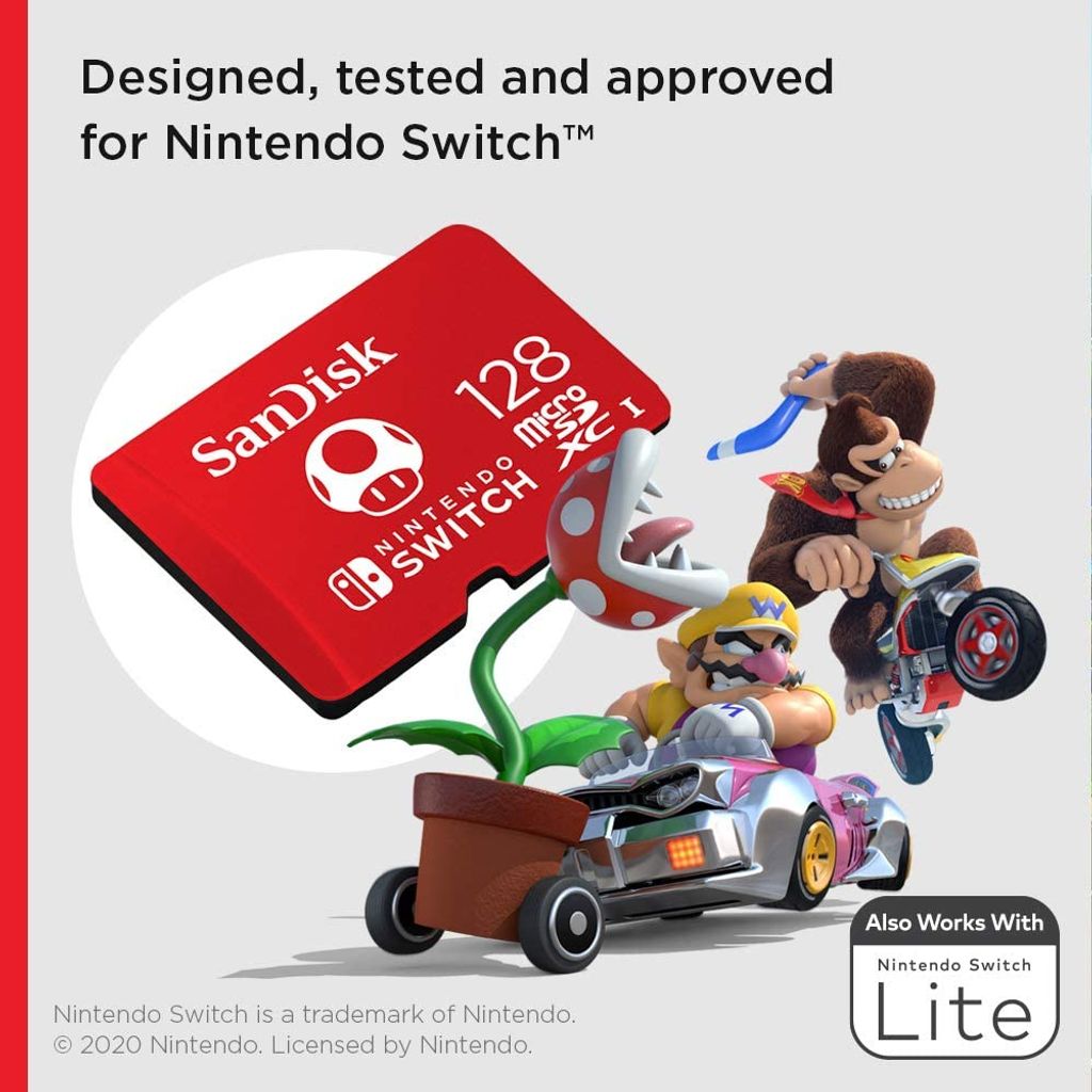 SANDISK spominska kartica microSDXC card for Nintendo Switch 128GB