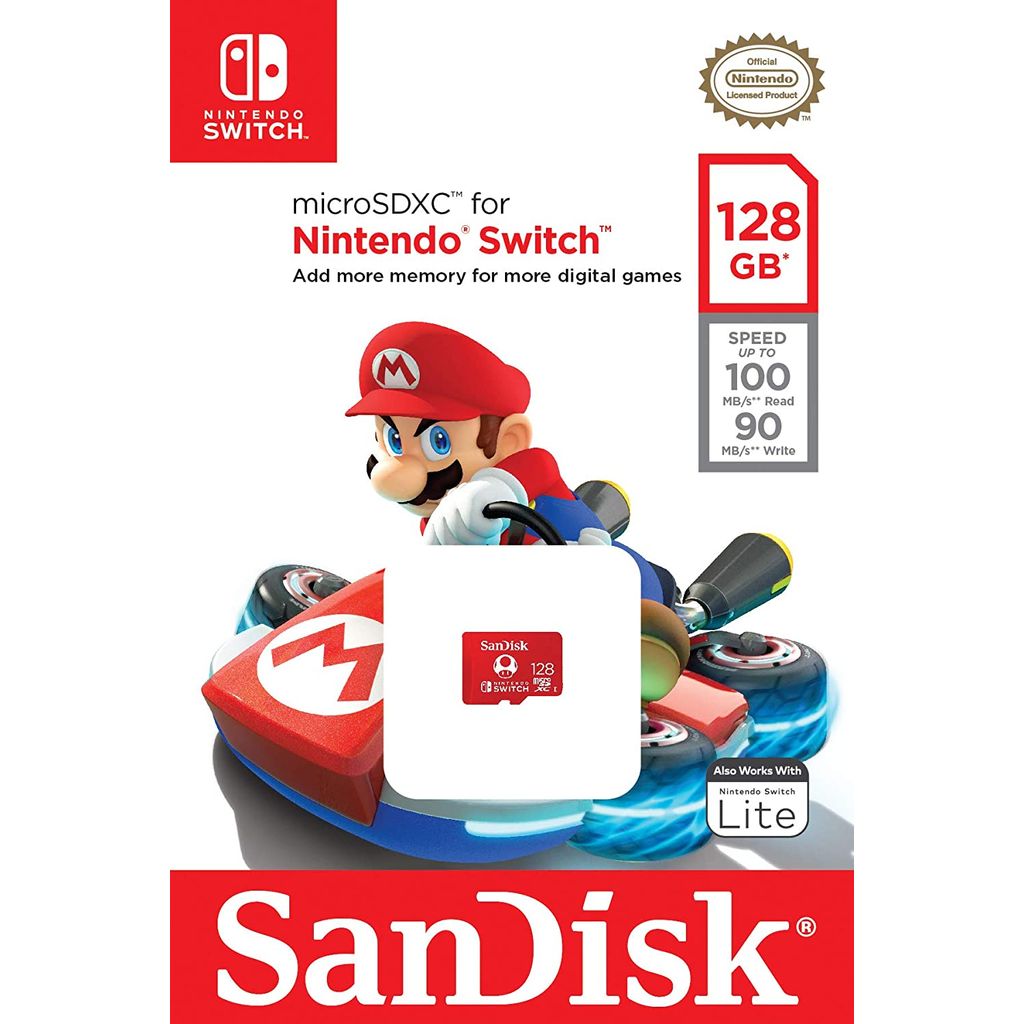 SANDISK spominska kartica microSDXC card for Nintendo Switch 128GB