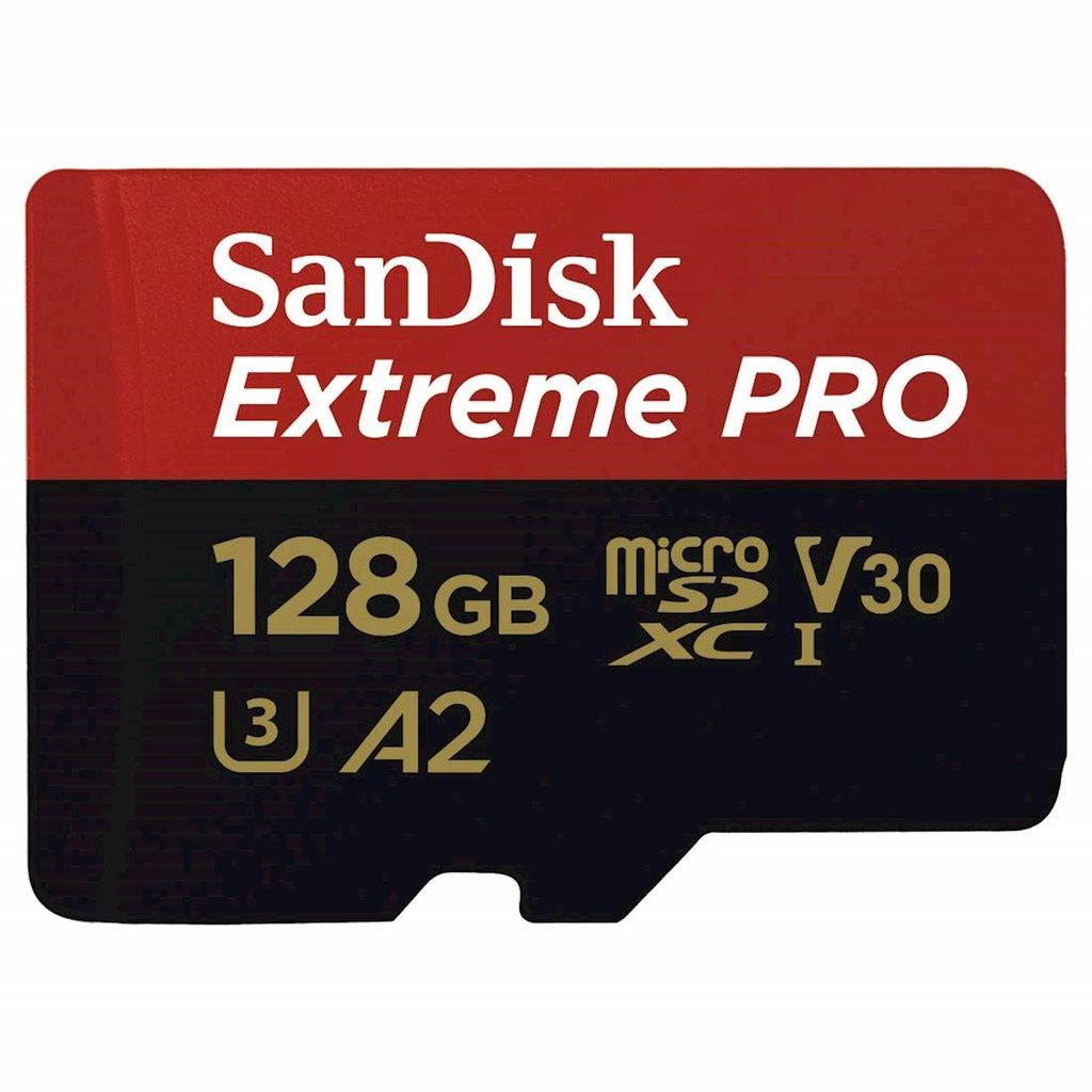 SANDISK spominska kartica + SD adapter Extreme PRO microSDXC 128GB