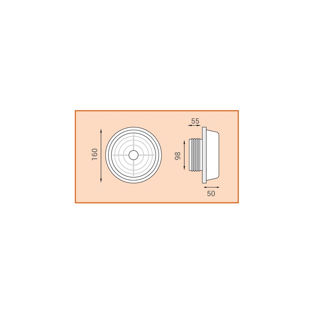 LUX SERIE S53 aksialni ventilator s fiksnim odpiranjem S53/100 LUX262