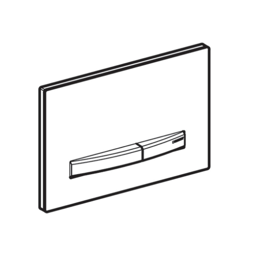 GEBERIT Aktivirna tipka Sigma50 za dvokoličinsko splakovanje (Neprosojno zrcalno steklo) (115.788.SD.2)