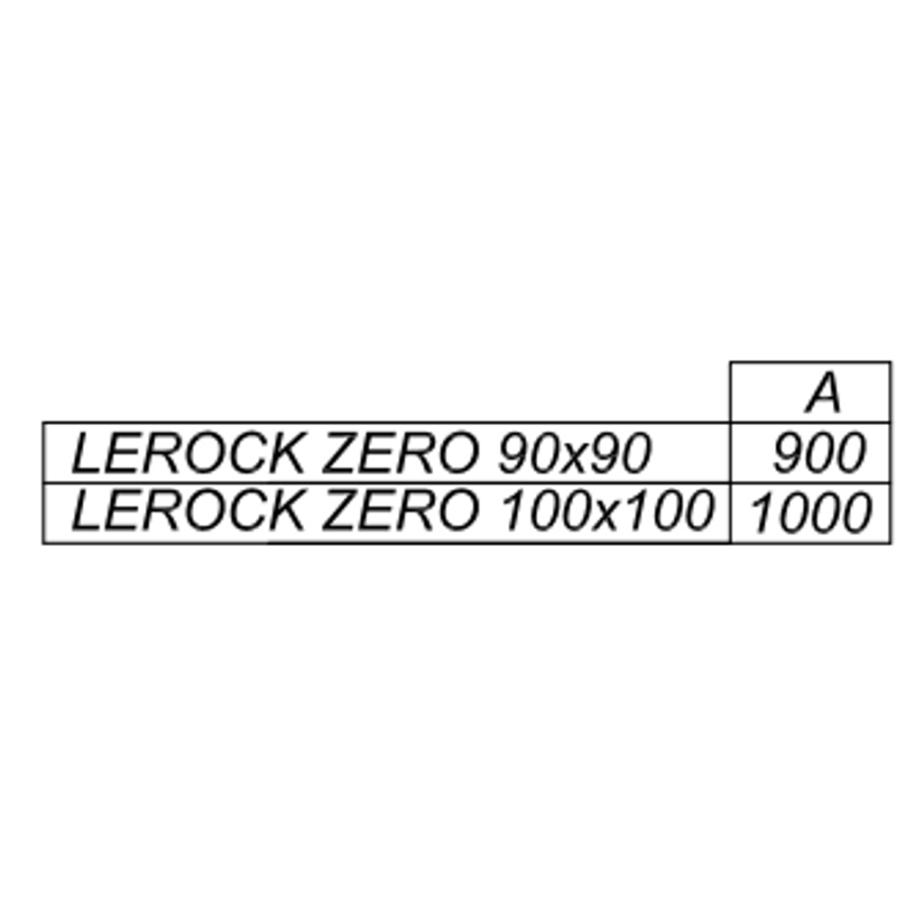 KOLPA SAN Tuš kad za vgradnjo z nivojem tal LEROCK ZERO 90 x 90 cm (3838987596011)