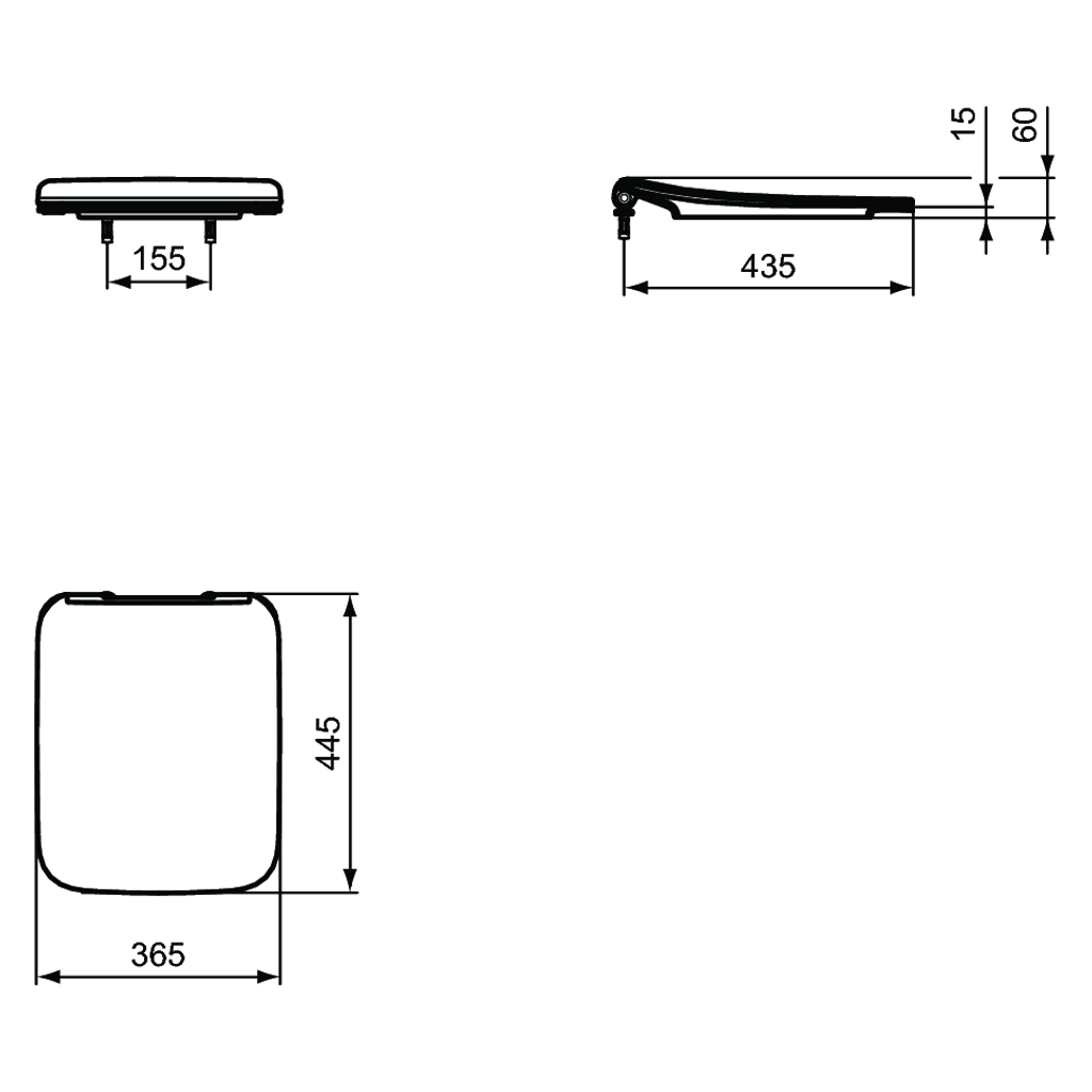 IDEAL STANDARD WC deska Strada II (T360101)