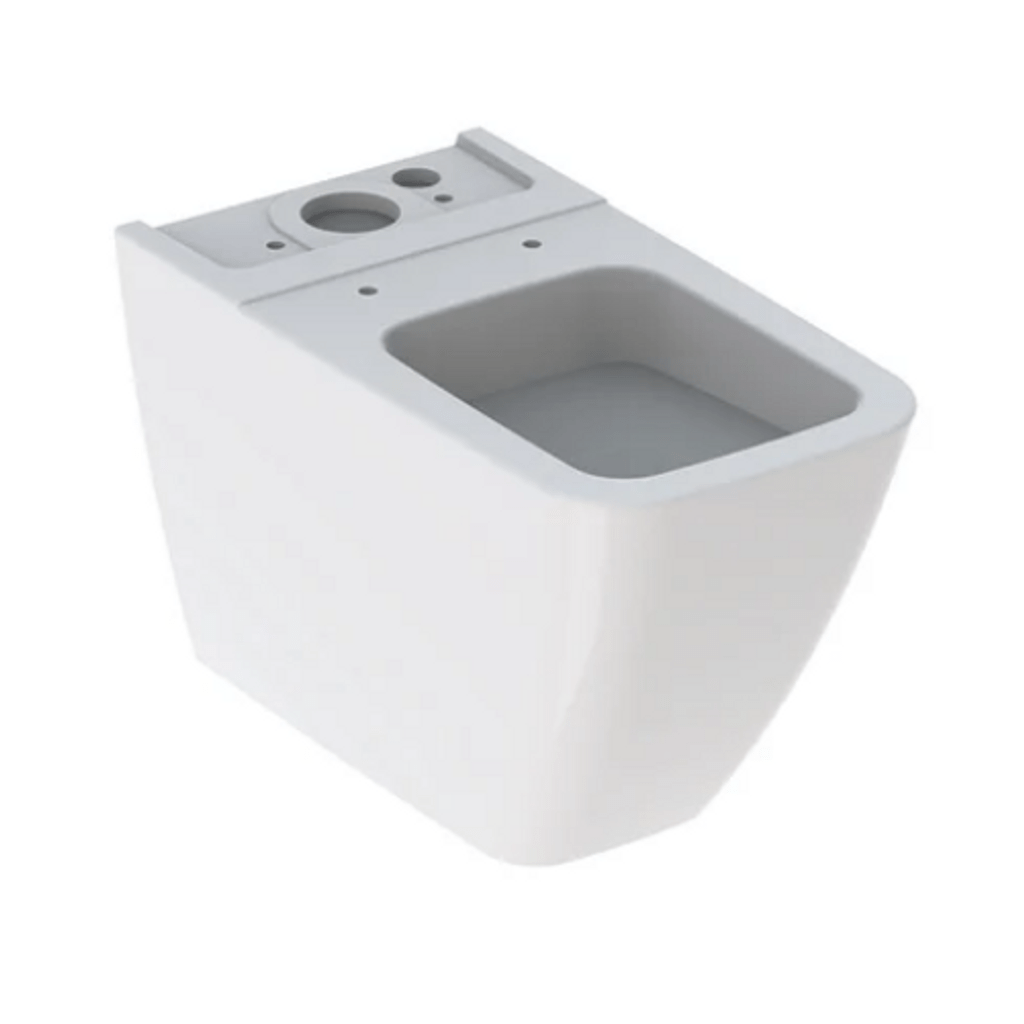 GEBERIT talna WC školjka - za neposredno namestitev nadometnega splakovalnika iCon Square, montaža do stene 200920000 (brez WC deske)