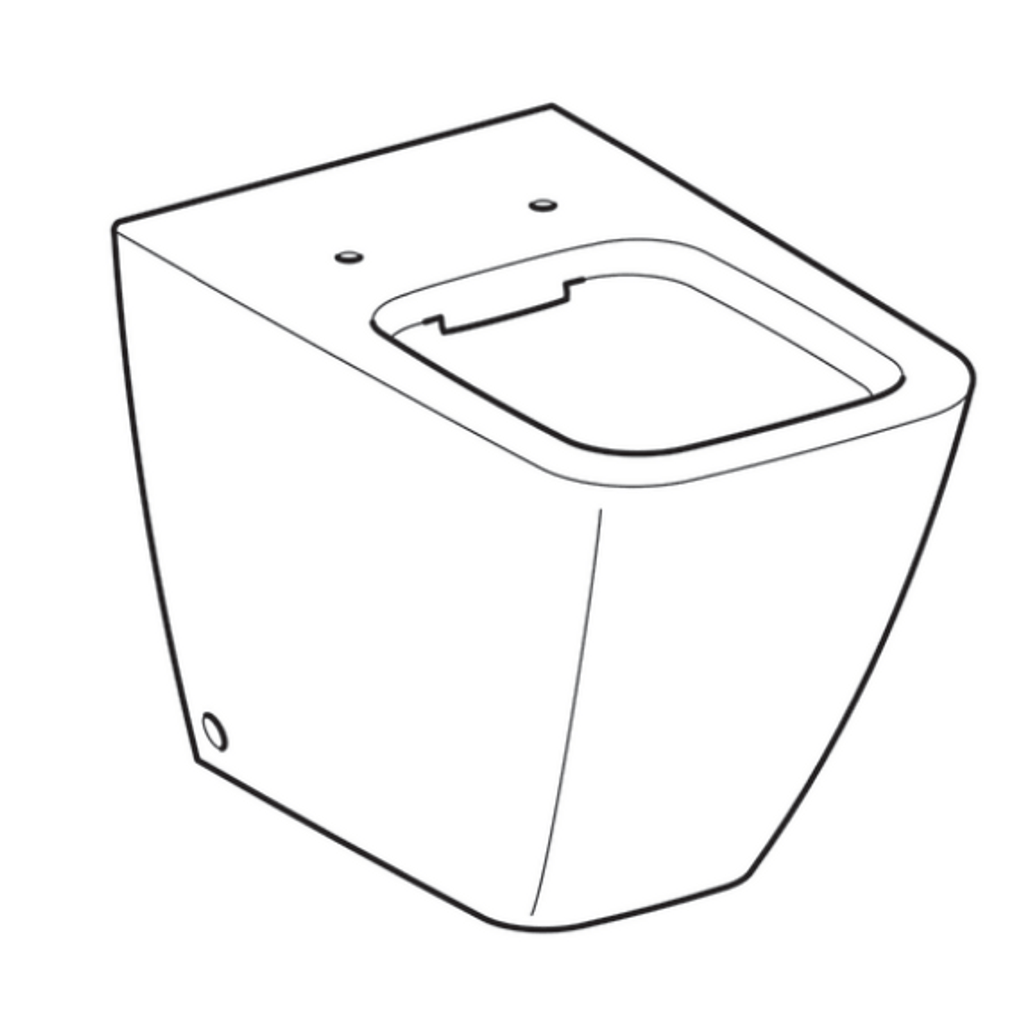 GEBERIT talna WC školjka - montaža do stene iCon Square 211910000 (brez WC deske)
