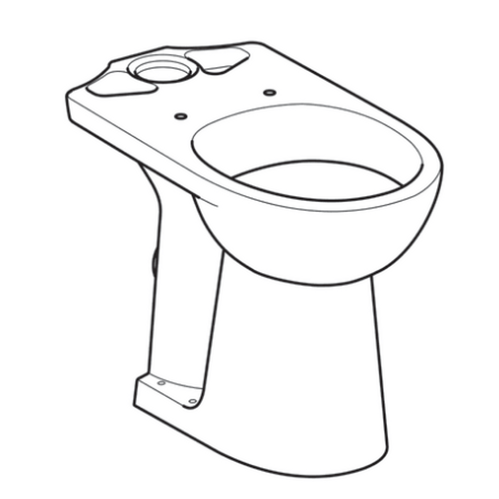 GEBERIT talna WC školjka za gibalno ovirane osebe Selnova Comfort (500.284.01.1)