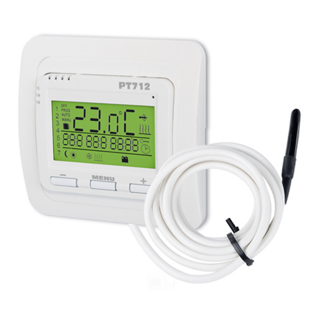 ELEKTROBOCK sobni digitalni termostat za talno ogrevanje PT712-EI (talno tipalo priloženo)