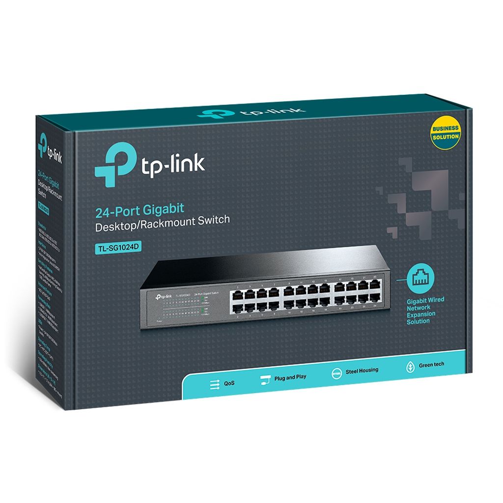 TP-LINK stikalo 24-port Gigabit 10/100/1000 TL-SG1024D