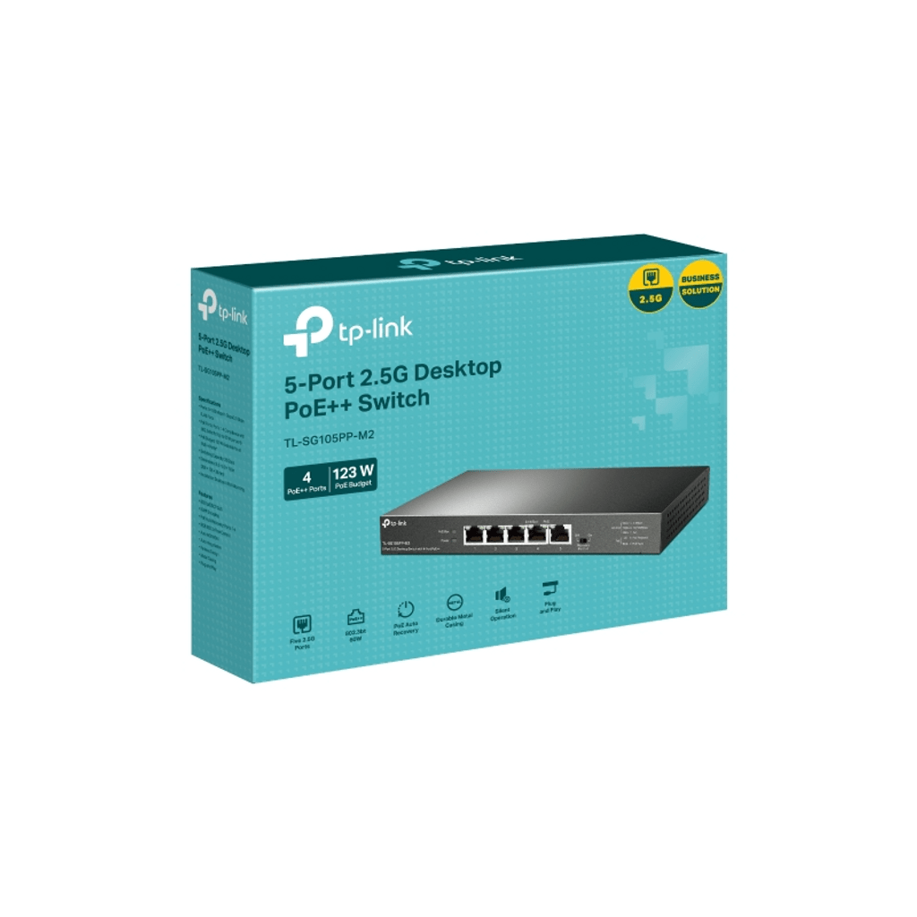 TP-LINK 5 port 2.5G mrežno stikalo / switch s 4-Port PoE++
