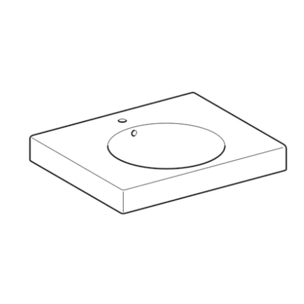 GEBERIT stenski umivalnik z odlagalno površino Preciosa II (123260000)