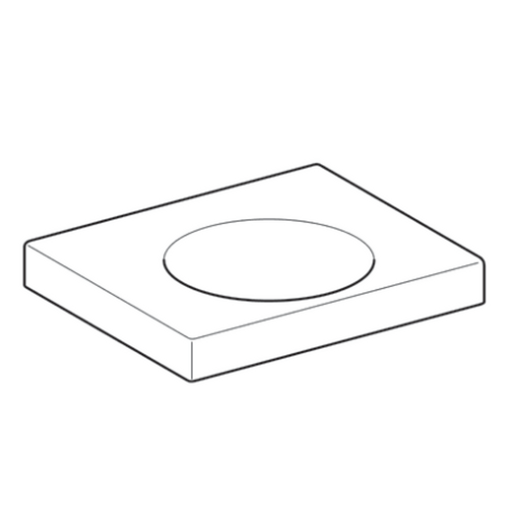 GEBERIT stenski umivalnik z odlagalno površino Preciosa II (123261000)