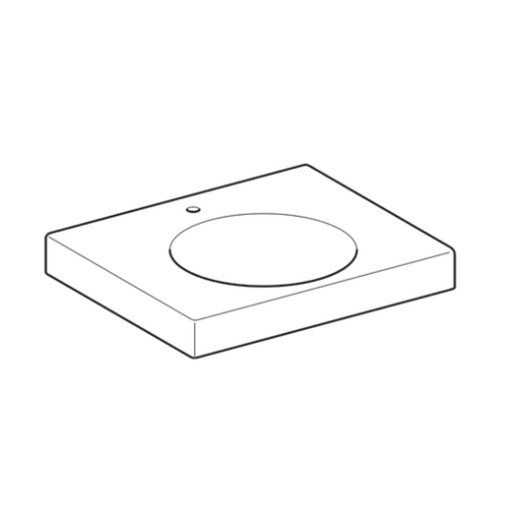 GEBERIT stenski umivalnik z odlagalno površino Preciosa II (123262000)