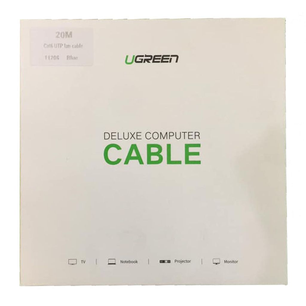 UGREEN kabel Cat 6 UTP Lan 20m moder - box