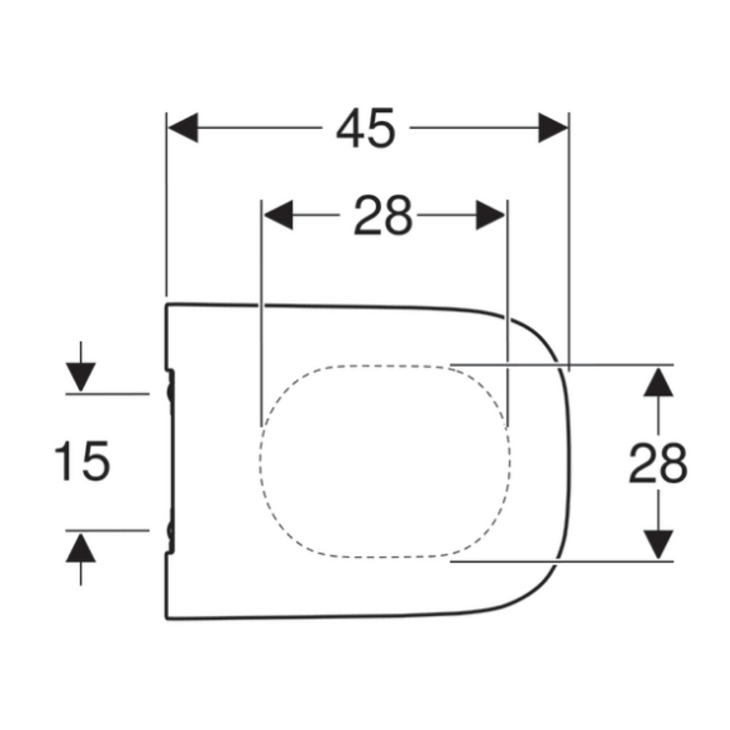 GEBERIT WC deska s počasnim zapiranjem Smyle Square (500.240.01.1)