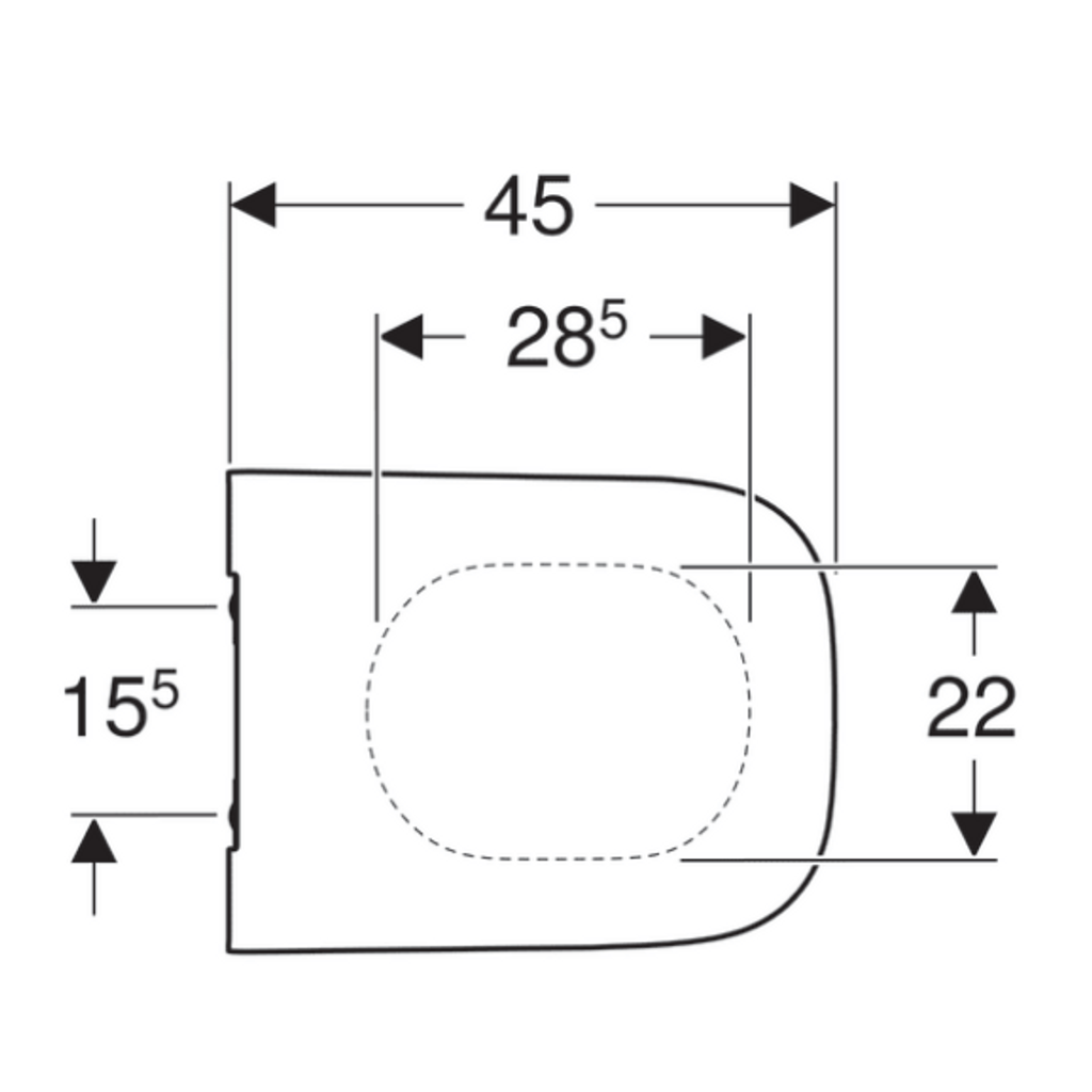 GEBERIT WC deska s počasnim zapiranjem Smyle Square (500.237.01.1)