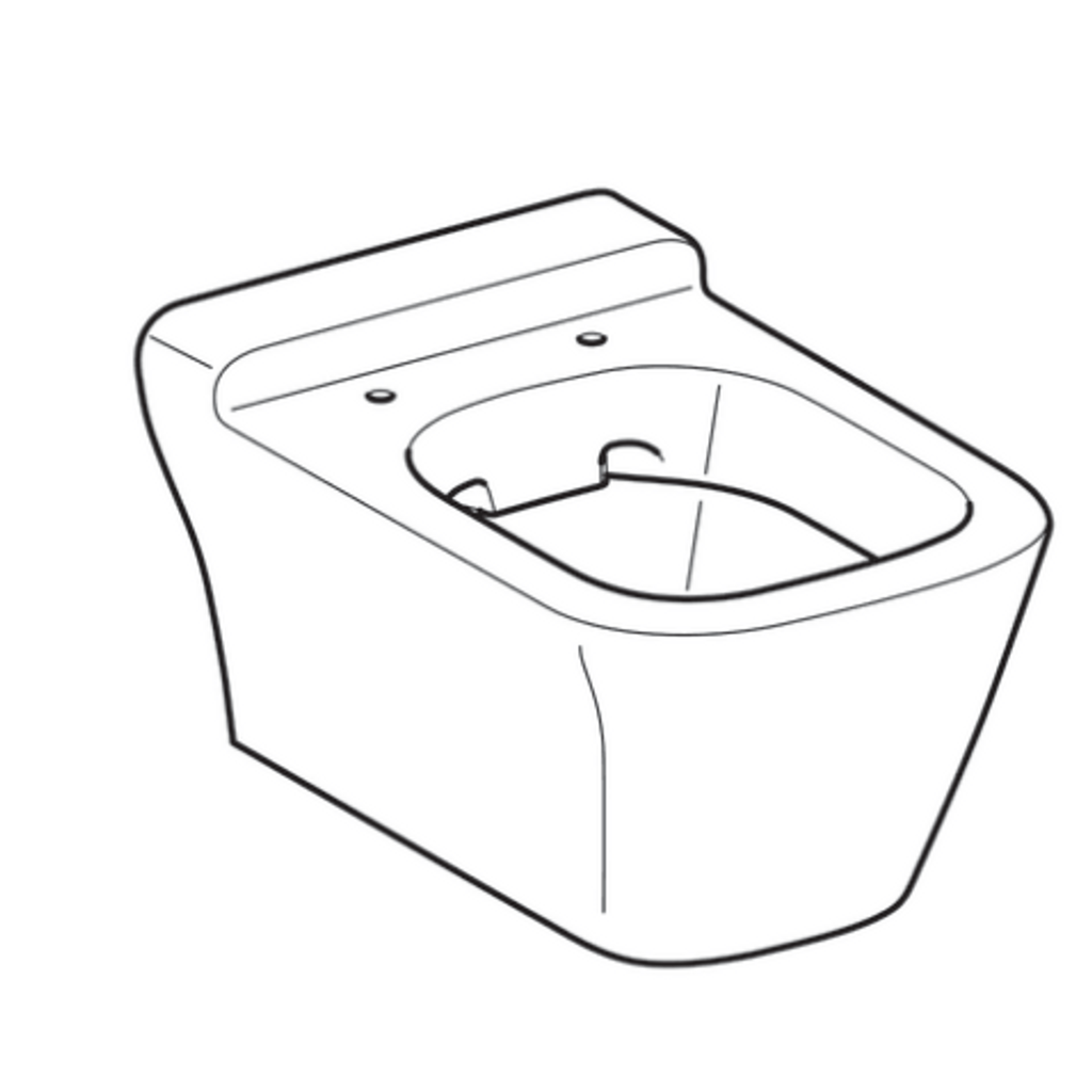 GEBERIT viseča WC školjka brez roba myDay 201460600 (brez WC deske)