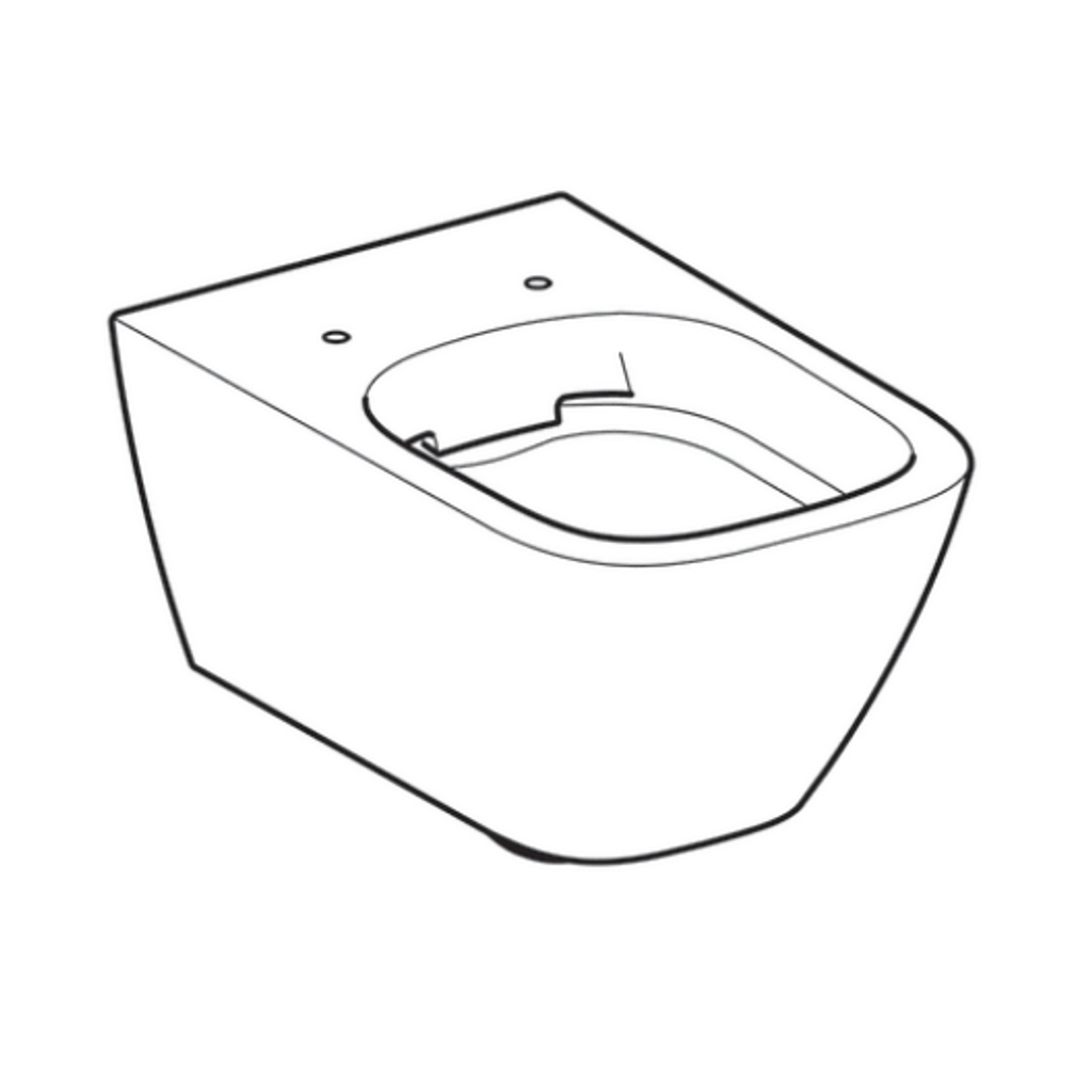 GEBERIT viseča WC školjka brez roba Smyle Square (500.208.01.1)
