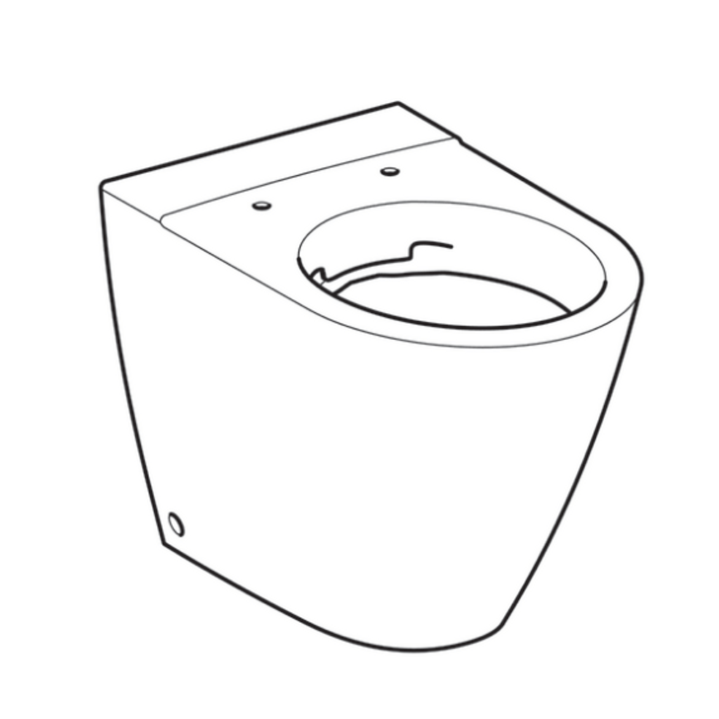 GEBERIT talna WC školjka brez roba iCon 214020000 (brez WC deske)