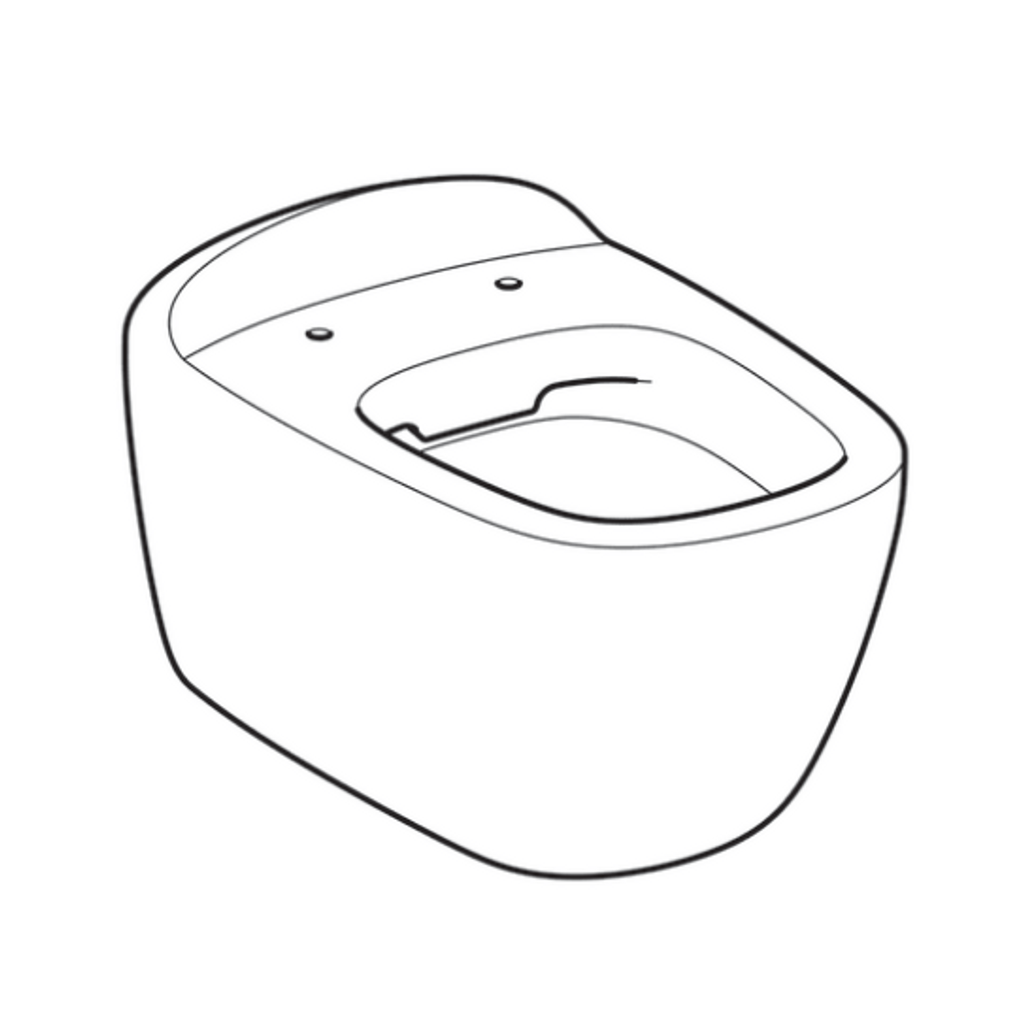 GEBERIT viseča WC školjka brez roba Citterio 500.510.01.1 (brez WC deske)