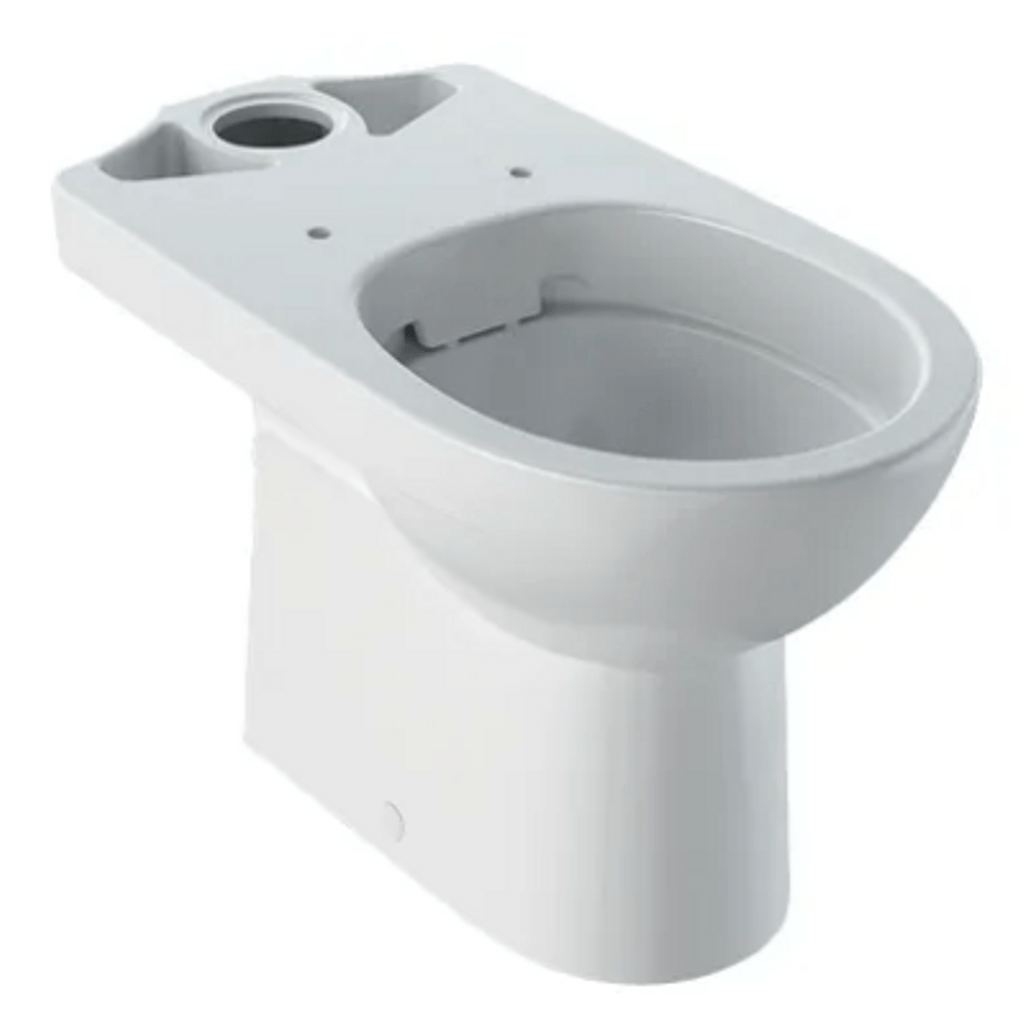 GEBERIT talna WC školjka - za neposredno namestitev nadometnega splakovalnika, brez roba Selnova (500.285.01.1)