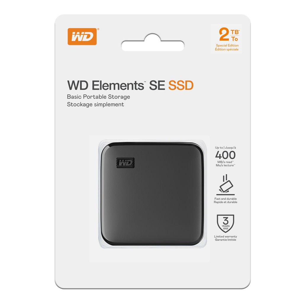 WD trdi disk 2TB ELEMENTS SE SSD