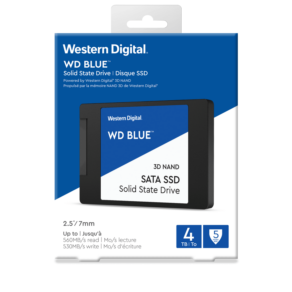 WD trdi disk 4TB SSD BLUE 3D NAND 6,35(2,5") SATA3