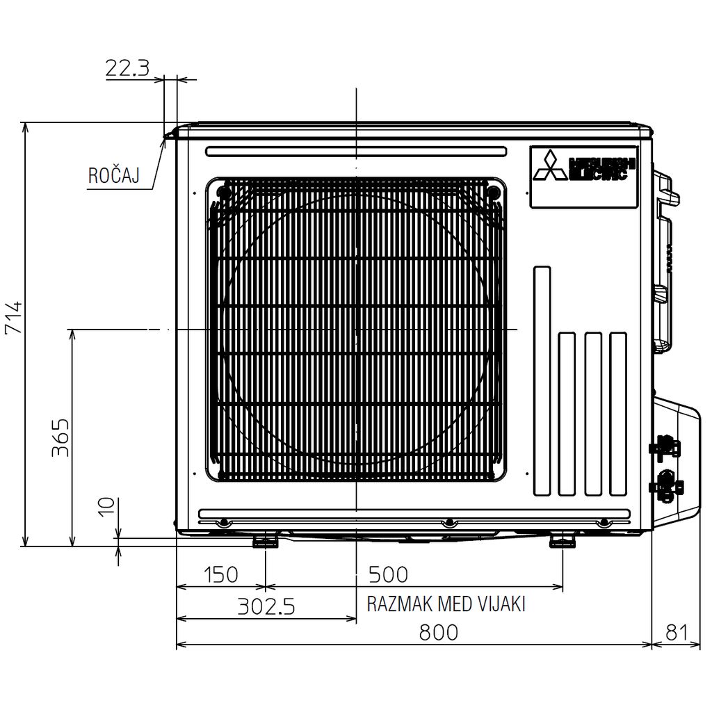 MITSUBISHI klimatska naprava serije LUXURY MUZ-MSZ-LN50VG2_B Oniks črna - 5 kW