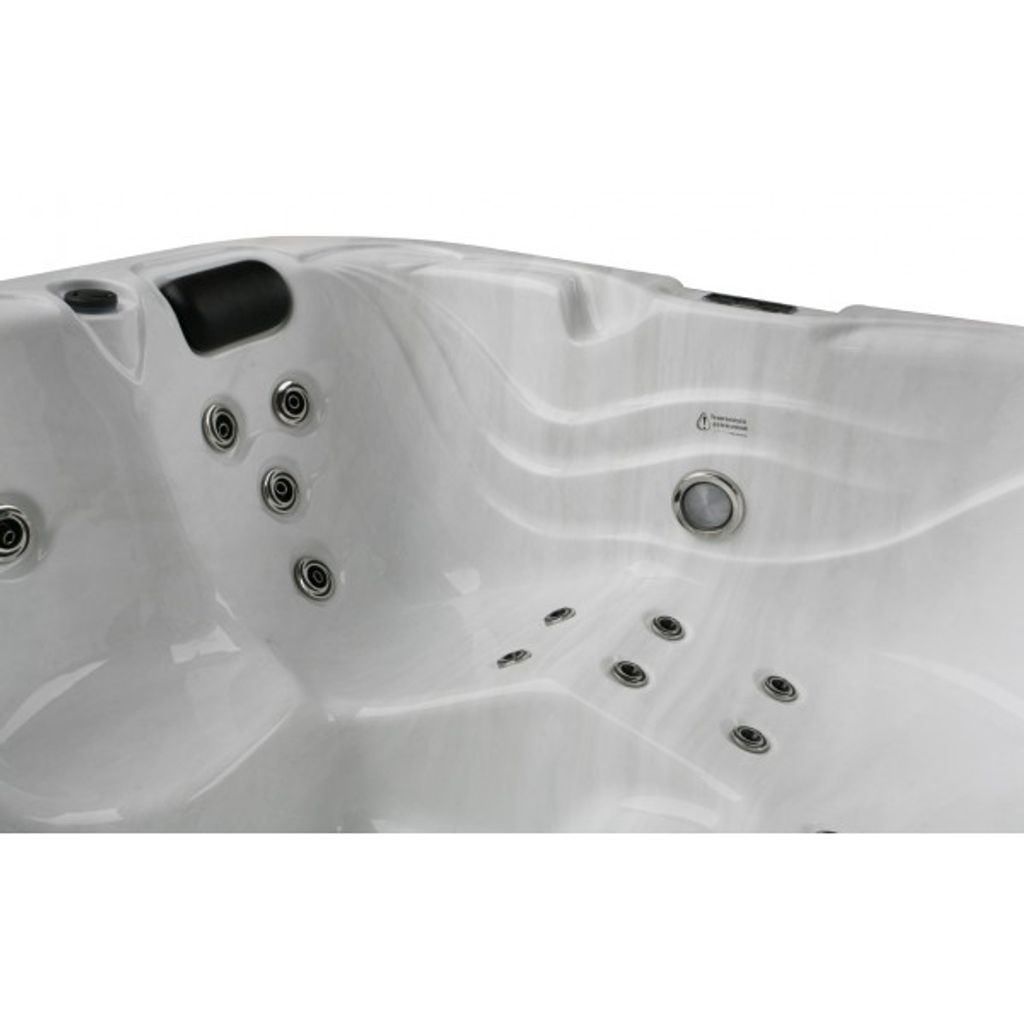 SANOTECHNIK zunanji masažni bazen TAHITI -srebrno siv (SPA54) 