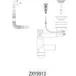 DEANTE sifon za pomivalna korita ZXY 9913