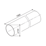 FABER PVC odvodna cev fi 150mm - dimenzije 22x9cm (112.0253.681)