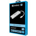 SANDBERG razširitveni adapter USB-C Dock