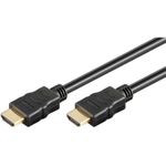 GOOBAY kabel HDMI na HDMI z Ethernet, pozlačen, 1,5m