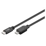 GOOBAY microUSB (Type B) / USB-C 1m bel prenos podatkov polnilni kabel