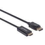 MANHATTAN kabel DisplayPort - HDMI, 3m
