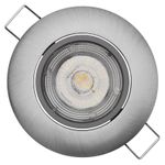 EMOS Točkovna LED svetilka Exclusive 5W, topla bela, srebrna ZD3221
