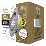 EMOS Točkovna LED svetilka, Exclusive, 5W, nevtralna bela, srebrna ZD3222