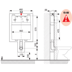 LIV podometni splakovalnik za talno WC školjko 9052 MEDITERAN (351884)