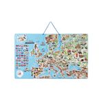 WOODYLAND lesene puzzle z magnetnim zemljevidom Evrope, 3 v 1, 192 kosov