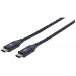 MANHATTAN kabel SuperSpeed+ USB-C/USB-C, USB 3.1 Gen 2, 1m