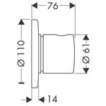 HANSGROHE preklopnik za 3 ali 4 - potni podometni mešalni ventil (15932000)