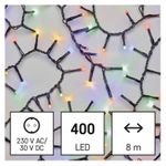 EMOS LED božična veriga – jež, 8 m, zunanja in notranja, večbarvna, časovnik D4BM02