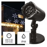 EMOS LED božični projektor – snežinke, zunanji in notranji, hladna bela DCPC02