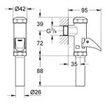 GROHE WC avtomatski ventil za izpiranje (37141000)