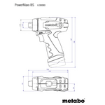 METABO akumulatorski vrtalnik-vijačnik PowerMaxx BS Basic (600984000)