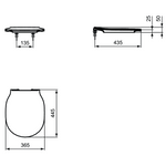 IDEAL STANDARD WC deska Connect Air (E036501)