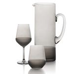 EVVIVA Set kozarec za vodo, sok Brahms 425ml / 6 kos / sivo steklo